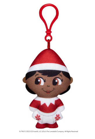 The Elf On The Shelf Plushee Pals BROWN EYE GIRL Mini Clip