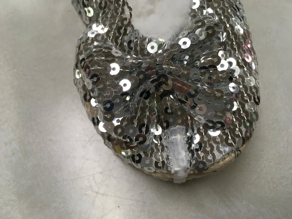Classic Silver Bling Snoozie Kids house shoe