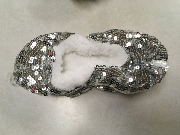 Classic Silver Bling Snoozie Kids house shoe