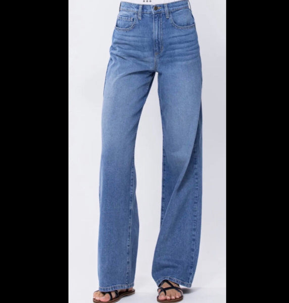 Sneak Peak high waist wide leg jean