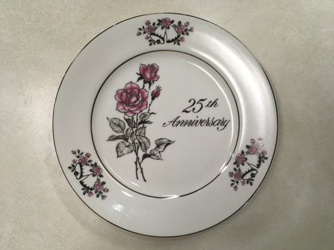 Romance Rose collection 25th Anniversary collector plate