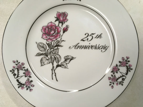 Romance Rose collection 25th Anniversary collector plate