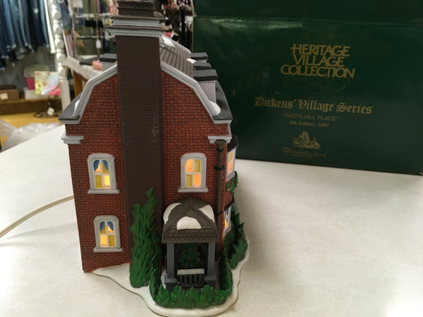 Charles Dickens Dept 56 1997 Gad’s Hill Place Village Home