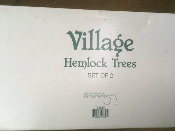 Dept 56 Hemlock Pine Trees Retired