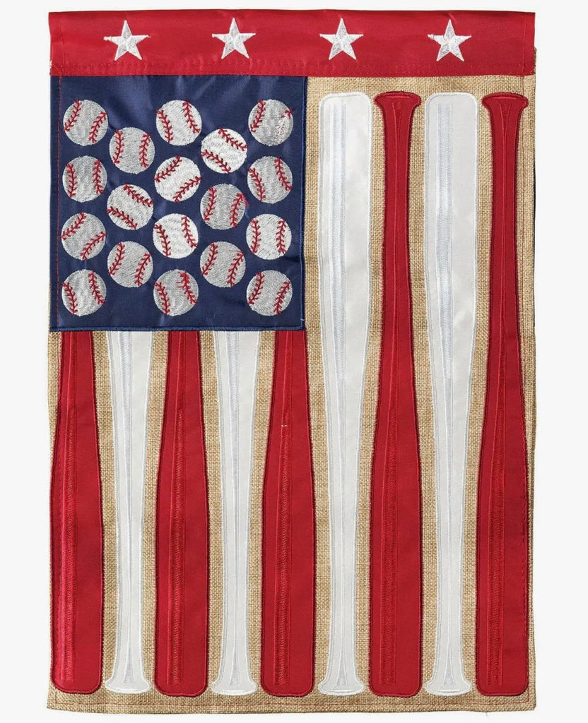 Baseball garden Flag