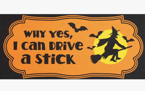 Yes I Can Drive A Stick Doormat Insert