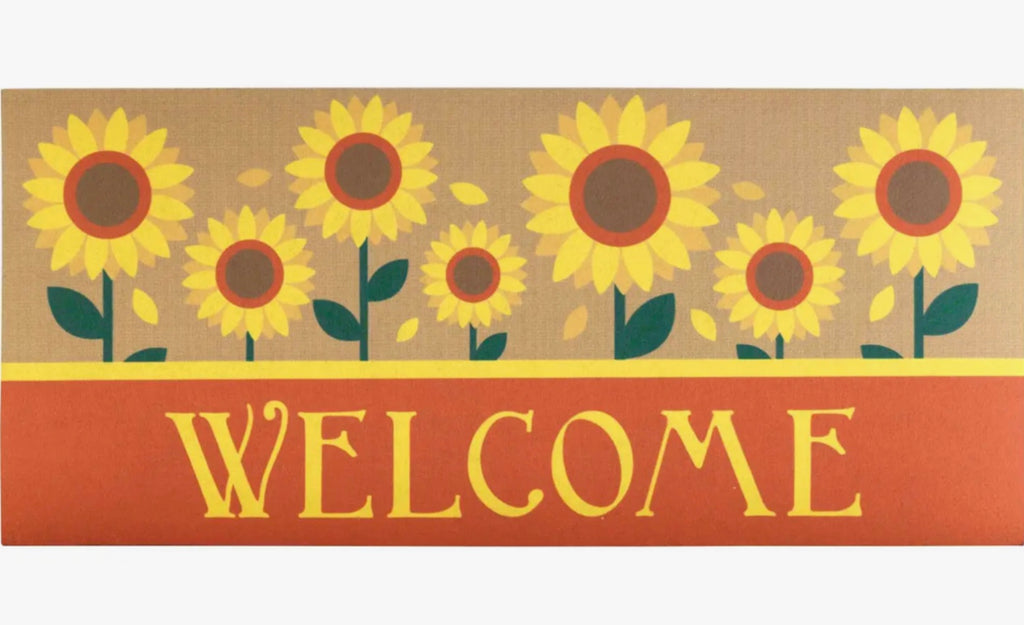 Doormat Insert Sunflowers Welcome