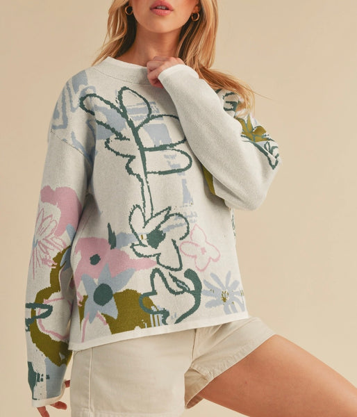 Cream Flore Sweater Top