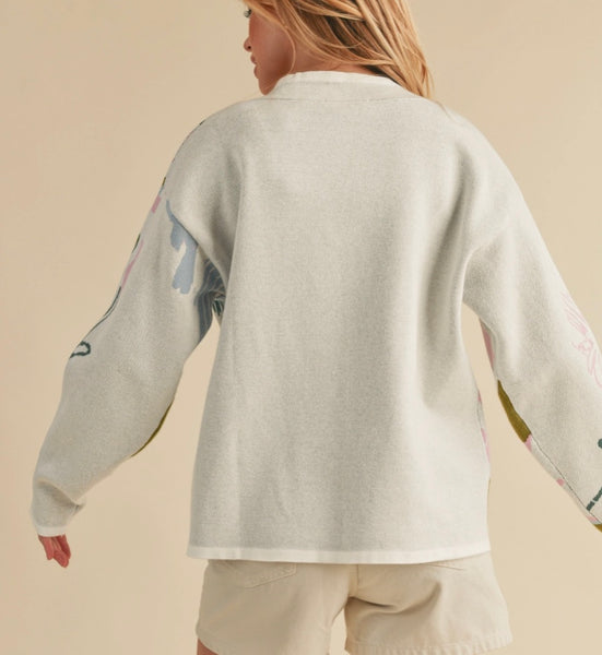 Cream Flore Sweater Top