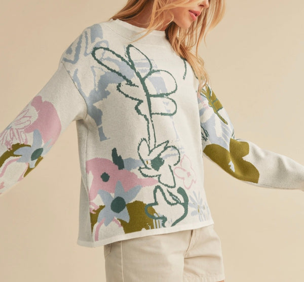 Cream Flore Sweater Top