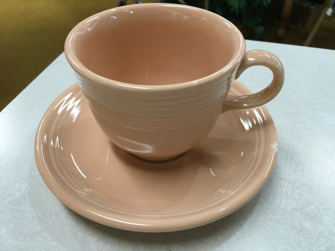 Fiesta Apricot coffee cup and saucer 2 pc