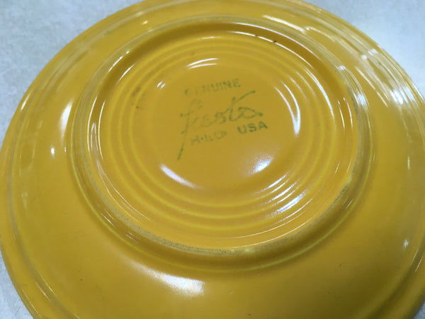 Fiesta vintage yellow saucer plate Estate