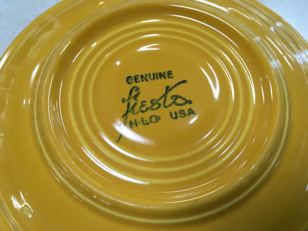 Fiesta yellow marigold saucer plate Estate