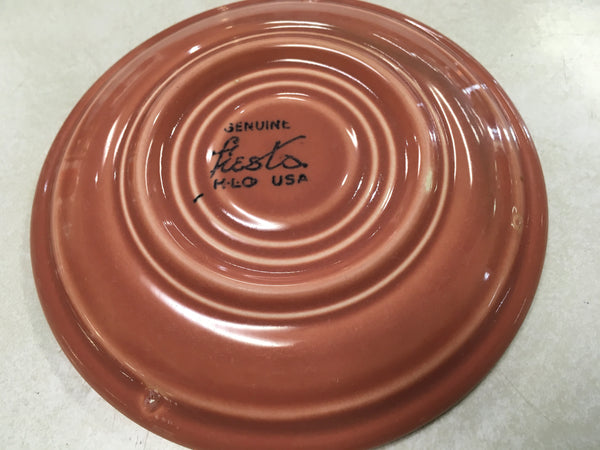 Fiesta rose pink saucer plate Estate