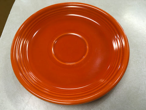 Fiesta Red burnt orange saucer plate Estate