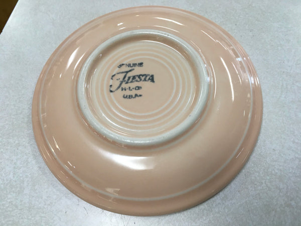 Fiesta light peach apricot saucer plate Estate