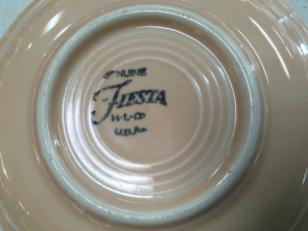 Fiesta light peach apricot saucer plate Estate