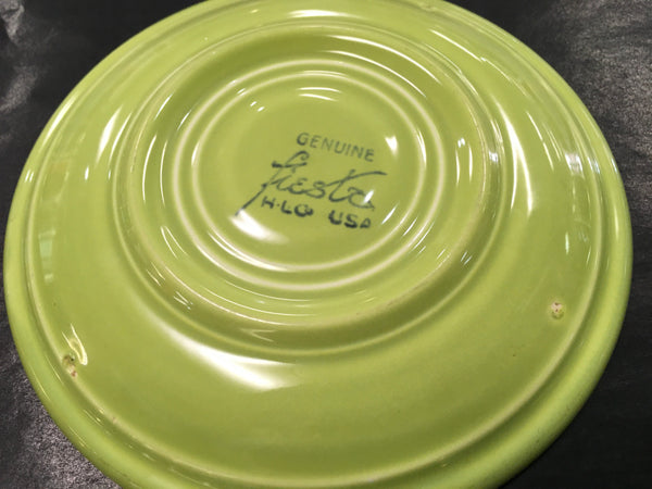 Fiesta green chartreuse saucer plate Estate