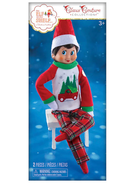 Claus Couture Tree Farm PJs Elf on the Shelf