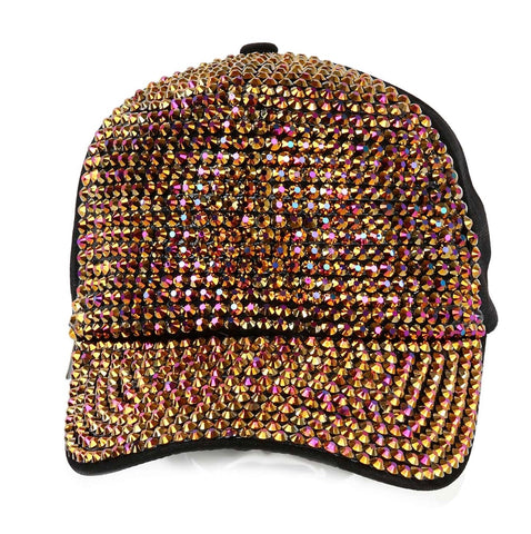Rhinestone Covered Fashion Baseball Hat
