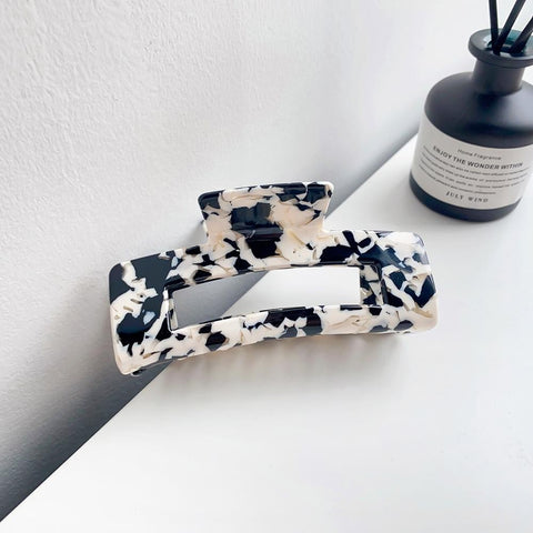 Cow print hair clip