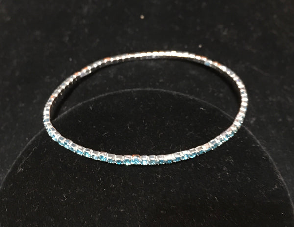 Aqua blue Rhinestone bracelet