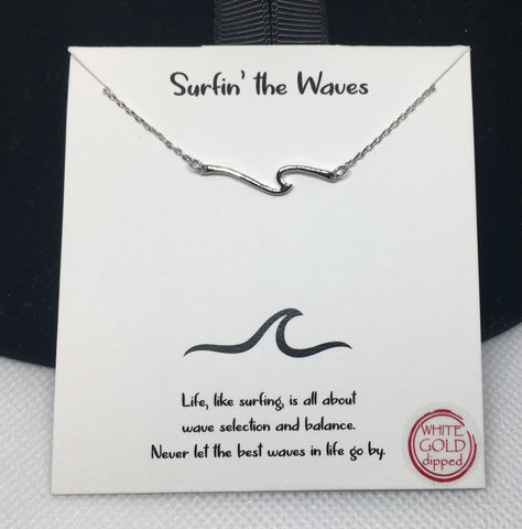 Wave Pendant Necklace
