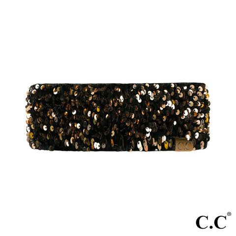 Gold Sequin CC headband