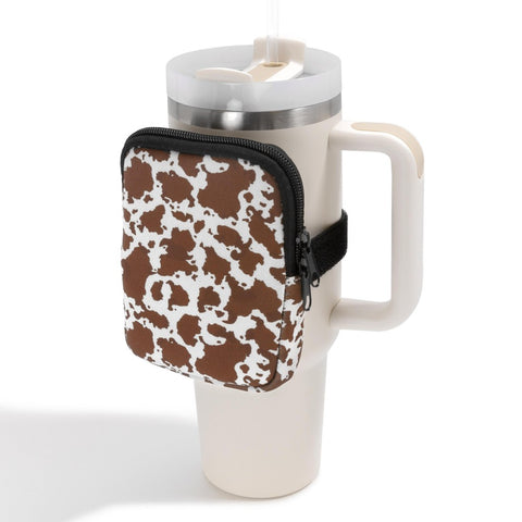 Cow Tumbler Pouch purse