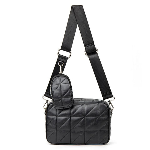 Black quilted crossbody