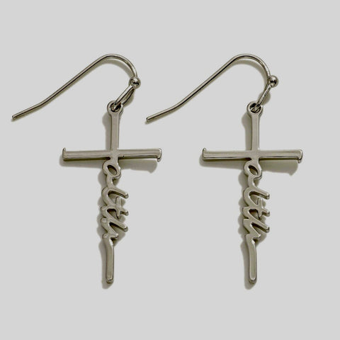 Faith Cross earrings