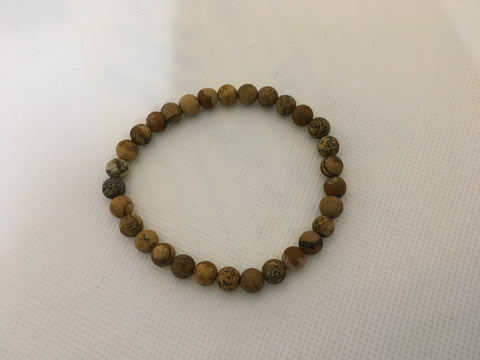 Tan jasper natural stone bracelet