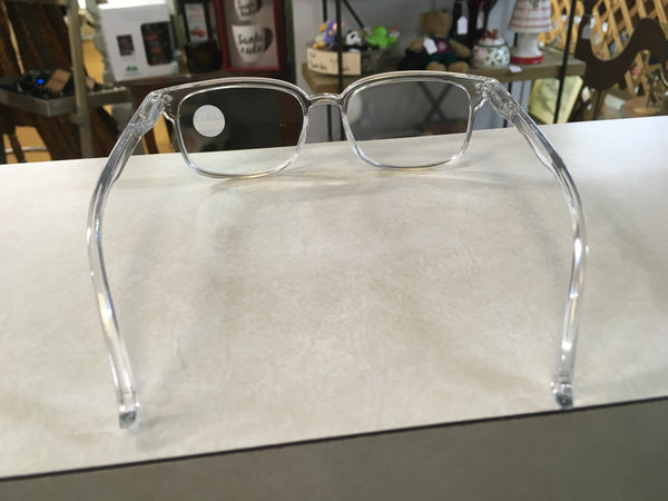 Clear frame reader eyeglasses 1.75
