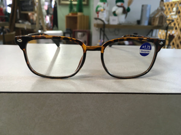 Dark Leopard frame reader eyeglasses 1.75
