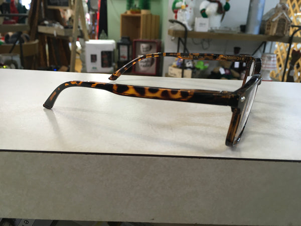 Dark Leopard frame reader eyeglasses 1.75