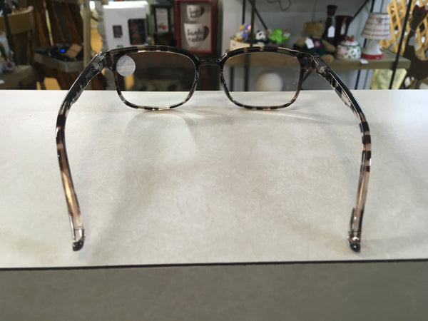 Clear Leopard frame reader eyeglasses 1.75