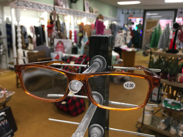 Orange frame reader eyeglasses 2.0