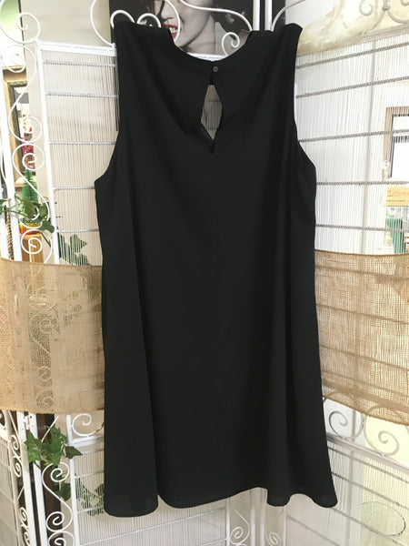 Black sleeveless dress Plus