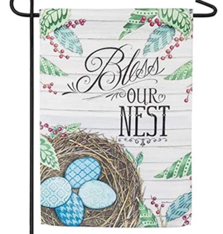 Bless Our Nest garden flag