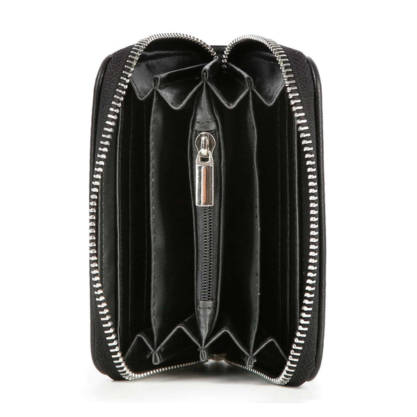 Black Rhinestone Petite Wallet