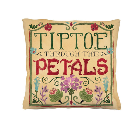 Tiptoe through the Petals 18" Interchangeable Pillow Cover