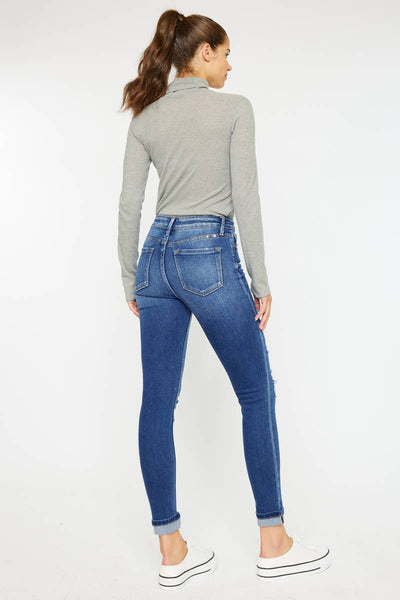 Ankle Skinny Cuff Jeans