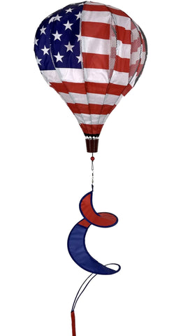 American Flag Deluxe Hot Air Balloon Spinner