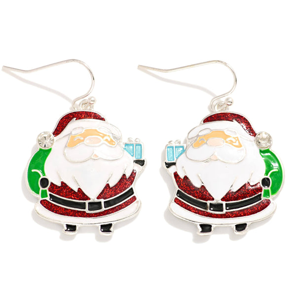 Santa earrings