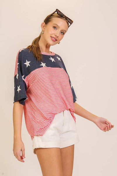 USA Patriotic Americana Top