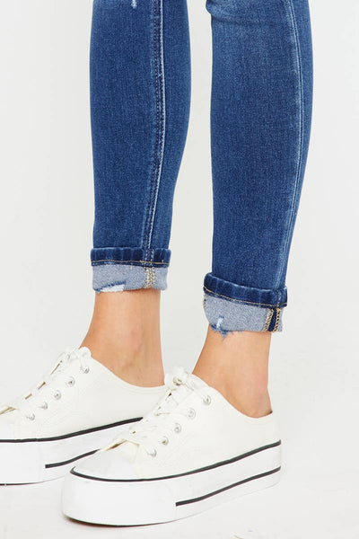 Ankle Skinny Cuff Jeans