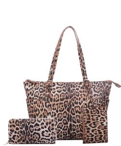 Leopard Handbag with Matching Wallet