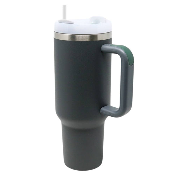 Steel Grey 40 oz Oversized Insulated Tumbler