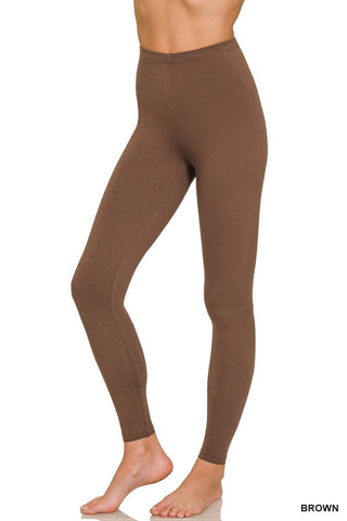 Brown Premium Microfiber Leggings