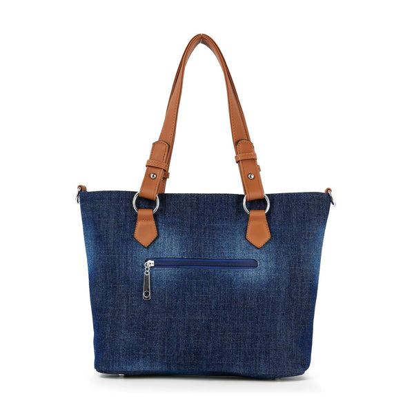 Rhinestone Denim Fashion Tote